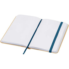 Load image into Gallery viewer, Reed A6 recycled hard cover notebook with plain pages — Ocean blue (detail)