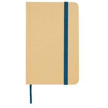 Load image into Gallery viewer, Reed A6 recycled hard cover notebook with plain pages — Ocean blue (front)