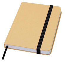 Load image into Gallery viewer, Reed A6 recycled hard cover notebook with plain pages — Black