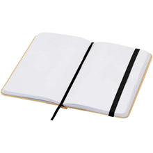 Load image into Gallery viewer, Reed A6 recycled hard cover notebook with plain pages — Black (detail)