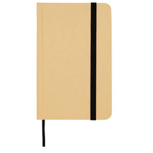 Load image into Gallery viewer, Reed A6 recycled hard cover notebook with plain pages — Black (front)