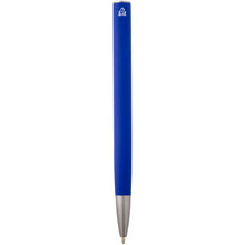 Load image into Gallery viewer, Ziguur recycled aluminium ballpoint pen (black ink) — Blue (back)