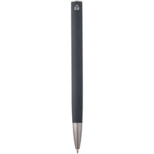 Load image into Gallery viewer, Ziguur recycled aluminium ballpoint pen (black ink) — Storm grey (back)