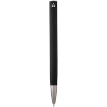 Load image into Gallery viewer, Ziguur recycled aluminium ballpoint pen (black ink) — Black (back)