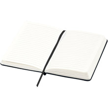 Load image into Gallery viewer, Classic A5 hard cover notebook — Black (detail)