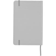 Load image into Gallery viewer, Classic A5 hard cover notebook — Silver (back)