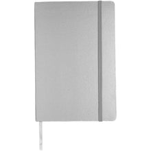Load image into Gallery viewer, Classic A5 hard cover notebook — Silver (front)