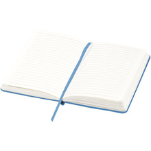 Load image into Gallery viewer, Classic A5 hard cover notebook — Light blue (detail)
