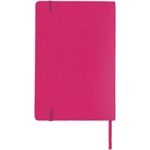 Load image into Gallery viewer, Classic A5 hard cover notebook — Magenta (back)
