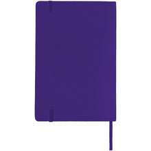 Load image into Gallery viewer, Classic A5 hard cover notebook — Purple (back)