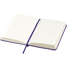 Load image into Gallery viewer, Classic A5 hard cover notebook — Purple (detail)
