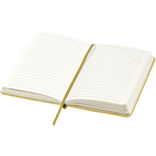 Load image into Gallery viewer, Classic A5 hard cover notebook — Yellow (detail)