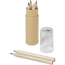 Load image into Gallery viewer, Kram 6-piece coloured pencil set — Transparent clear