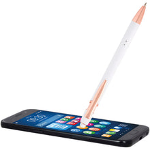Load image into Gallery viewer, Nanna ballpoint pen with rose gold finish (black ink) — White (detail 2)