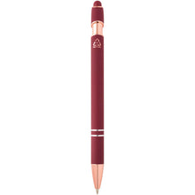 Load image into Gallery viewer, Nanna ballpoint pen with rose gold finish (black ink) — Burgundy (back)