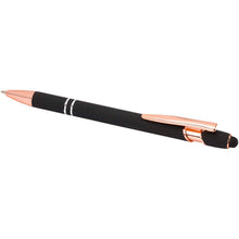 Load image into Gallery viewer, Nanna ballpoint pen with rose gold finish (black ink) — Black (detail)