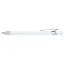 Load image into Gallery viewer, Kish ballpoint pen with silver finish (black ink) — White (front)