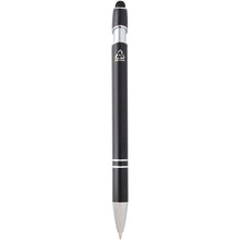 Load image into Gallery viewer, Kish ballpoint pen with silver finish (black ink) — Black (back)