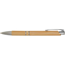 Load image into Gallery viewer, Wicker bamboo ballpoint pen (black ink) — Natural (front)
