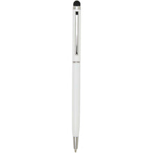 Load image into Gallery viewer, Ore aluminium ballpoint pen with stylus (blue ink) — White