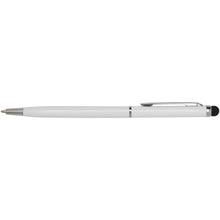 Load image into Gallery viewer, Ore aluminium ballpoint pen with stylus (blue ink) — White (front)