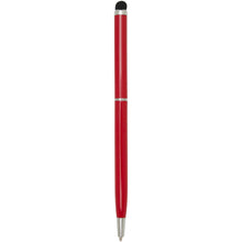 Load image into Gallery viewer, Ore aluminium ballpoint pen with stylus (blue ink) — Red (back)