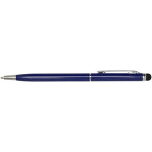 Load image into Gallery viewer, Ore aluminium ballpoint pen with stylus (blue ink) — Ocean blue (front)