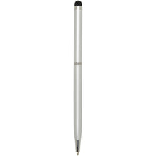 Load image into Gallery viewer, Ore aluminium ballpoint pen with stylus (blue ink) — Silver (back)
