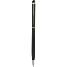 Load image into Gallery viewer, Ore aluminium ballpoint pen with stylus (blue ink) — Black (back)