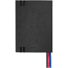 Load image into Gallery viewer, Alder A5 hard cover notebook — Black (back)