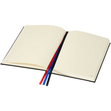 Load image into Gallery viewer, Alder A5 hard cover notebook — Black (detail)