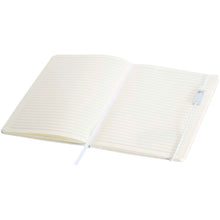 Load image into Gallery viewer, Legato Elegance A5 hard cover notebook and rollerball pen set — Primary white / Black (detail 2)