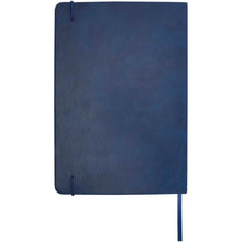 Load image into Gallery viewer, Legato Elegance A5 hard cover notebook and rollerball pen set — Ocean Blue / White (back)