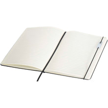 Load image into Gallery viewer, Legato Elegance A5 hard cover notebook and rollerball pen set — Black / Black (detail 2)