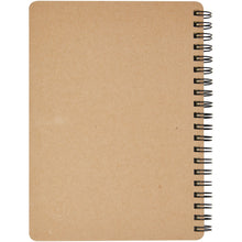 Load image into Gallery viewer, Priestly recycled notebook with pen — Natural / Red (back)