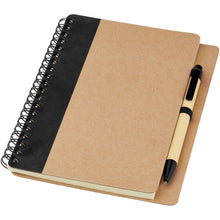 Load image into Gallery viewer, Priestly recycled notebook with pen — Natural / Black