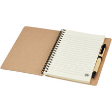Load image into Gallery viewer, Priestly recycled notebook with pen — Natural / Black (detail)