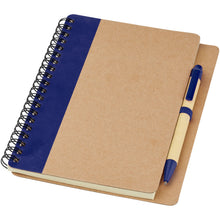 Load image into Gallery viewer, Priestly recycled notebook with pen — Natural / Navy