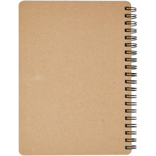 Load image into Gallery viewer, Priestly recycled notebook with pen — Natural / Navy (back)