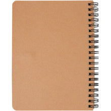 Load image into Gallery viewer, Priestly recycled notebook with pen — Heather green / Natural (back)