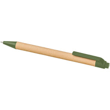 Load image into Gallery viewer, Priestly recycled notebook with pen — Heather green / Natural (detail 2)