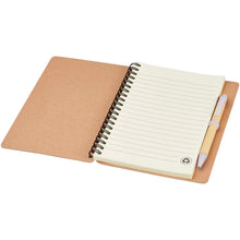 Load image into Gallery viewer, Priestly recycled notebook with pen — Lilac / Natural (detail)