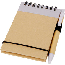Load image into Gallery viewer, Zuse A7 recycled jotter notepad with pen — Lilac / Natural