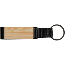 Load image into Gallery viewer, Minka RCS recycled aluminium ballpoint pen, keychain and RFID card holder gift set — Natural / Black (front)