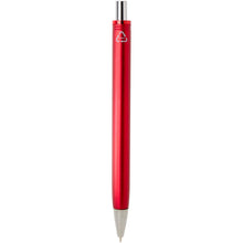 Load image into Gallery viewer, Feld RCS recycled ballpoint pen with metallic finish (black ink) — Red (back)