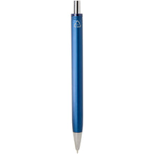 Load image into Gallery viewer, Feld RCS recycled ballpoint pen with metallic finish (black ink) — Navy (back)