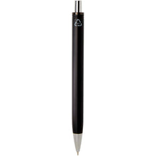 Load image into Gallery viewer, Feld RCS recycled ballpoint pen with metallic finish (black ink) — Black (back)
