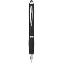 Load image into Gallery viewer, Nash coloured stylus ballpoint pen with black grip (black ink) — Black