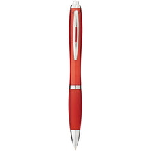 Load image into Gallery viewer, Nash ballpoint pen with coloured barrel and grip (black ink) — Red