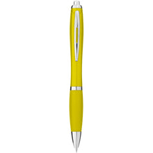 Load image into Gallery viewer, Nash ballpoint pen with coloured barrel and grip (black ink) — Yellow